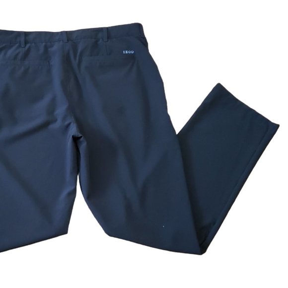 IZOD Swingflex Men's 36 Black Classic-Fit Stretch Performance Golf Pants NWT $70 - Picture 5 of 14